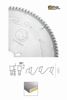 Lame circulaire carbure denture gouge pour panneaux  ELITE Forzienne