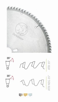 Lame circulaire carbure denture biseau altern 35 pour finition - Stationnaire Forzienne