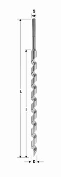 Mches charpente hlicodales 60 sans clat - 460 mm