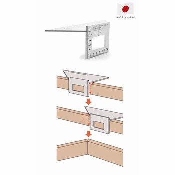 Equerre japonaise  cornires 200x63 mm - 45 135