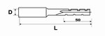 Mche  mortaiser droite SP avec brise-copeaux standard Forezienne