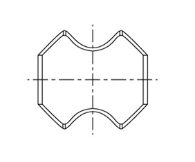 Plaquette carbure rayonne 12,7x12,7x3,2 mm pour plaqueuse de chant