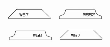 Plaquettes carbure brise arte pour porte outils de toupie ELBE