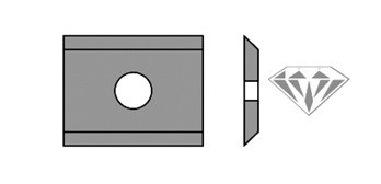 Plaquettes amovibles carbure revtement diamant