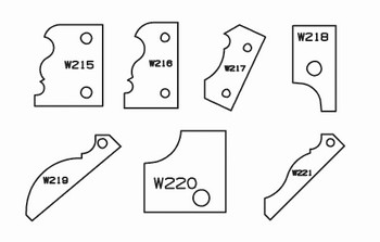 Plaquettes carbure moulure de style pour porte outils de toupie ELBE