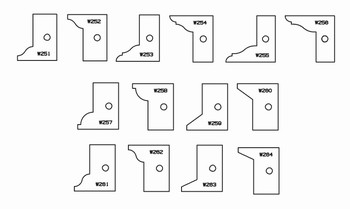 Plaquettes carbure multi-tenon pour porte outils de toupie ELBE