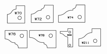 Plaquettes carbure profilage pour porte outils de toupie ELBE