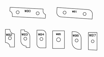 Plaquettes carbure plate bande dessus pour porte outils de toupie