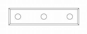Plaquettes carbure adaptables  trois trous pour machines LEITZ