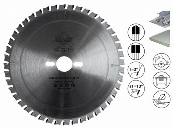 Lame scie circulaire carbure dcoupe  sec denture alterne pour mtaux ferreux