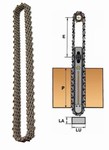 Chane de mortaiseuse 46 maillons  PAS B = 15,8 mm STANDARD FRANAIS Leman