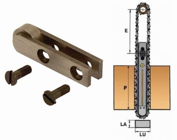 Embouts de rechange pour guide de chane  mortaiser  PAS B = 15,8 mm