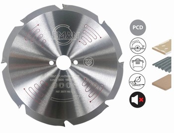Lame scie circulaire diamant silencieuse   pour ciment, pltre Leman