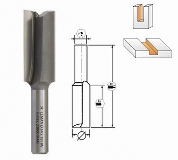 Mche  rainer droite Q8 mm - Carbure Micrograin