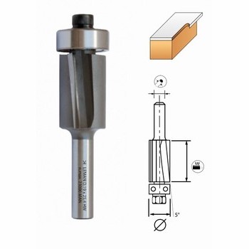 Mches d'affleureuse biaise + guide  bille    Carbure micrograin