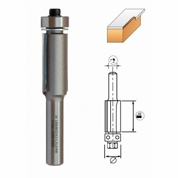 Mches d'affleureuse droite + guide  bille  Carbure micrograin