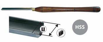 Gouge de tournage  dgrossir 19 mm HSS - longueur 610 mm