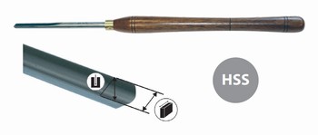 Gouge de tournage  profiler 13 mm HSS - longueur 610 mm