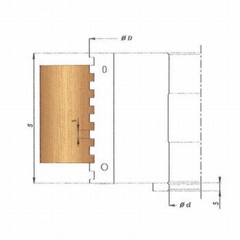 Porte-outils  jointer  fond plat