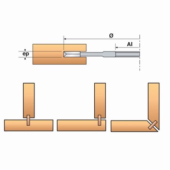 Lame carbure pour assemblage  lamelle