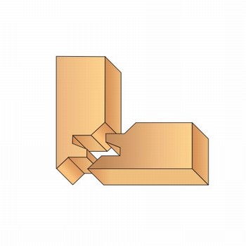 Porte-outils bouvetage d'angle 45