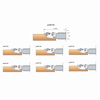 Porte-outils plate-bande multi-profils