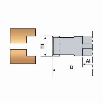 Porte-outils feuillure extensible