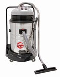 Aspirateur eau et poussire INOX + chariot 70L Leman