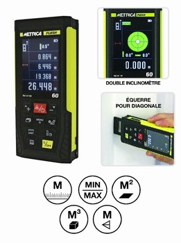 Tlmtre laser rouge - 80 m IP54