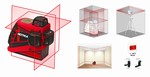 Niveau laser automatique rouge 3D 360 - 30M Metrica