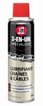 Lubrifiant chanes et cables au PTFE 250ml, lot de 3 3 en 1