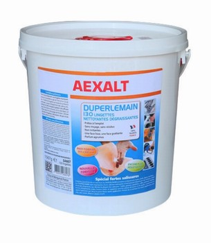 Seau 130 lingettes 300x250 mm nettoyantes-dgraissantes Maxi format