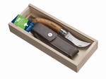 Coffret couteau  champignon avec manche chne + tui de rangement n08 OPINEL