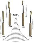 Gouge de sculpteur Forme 4 modle 5204  largeur coupe 2  85 mm Stubai