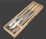 Coffret bois de 3 Timber tools  Manche bois MHG